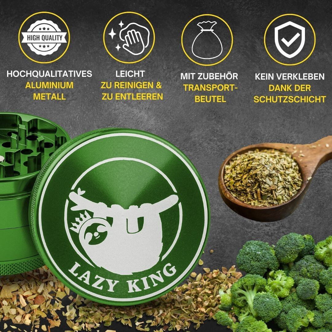 Alu Grinder Ø 63 mm - Grün