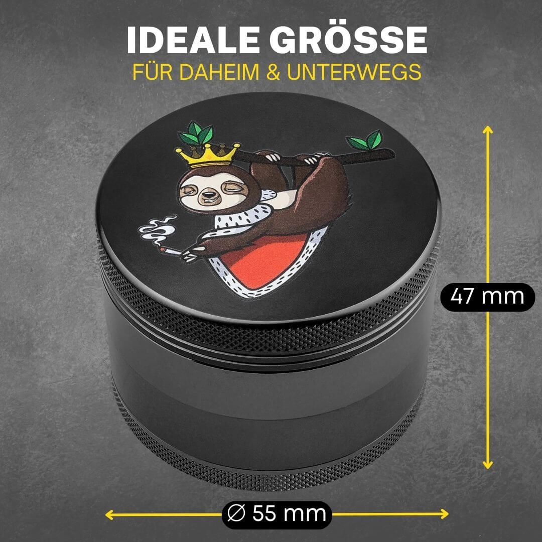 Alu Grinder Ø 55 mm - Schwarz - Comic Style