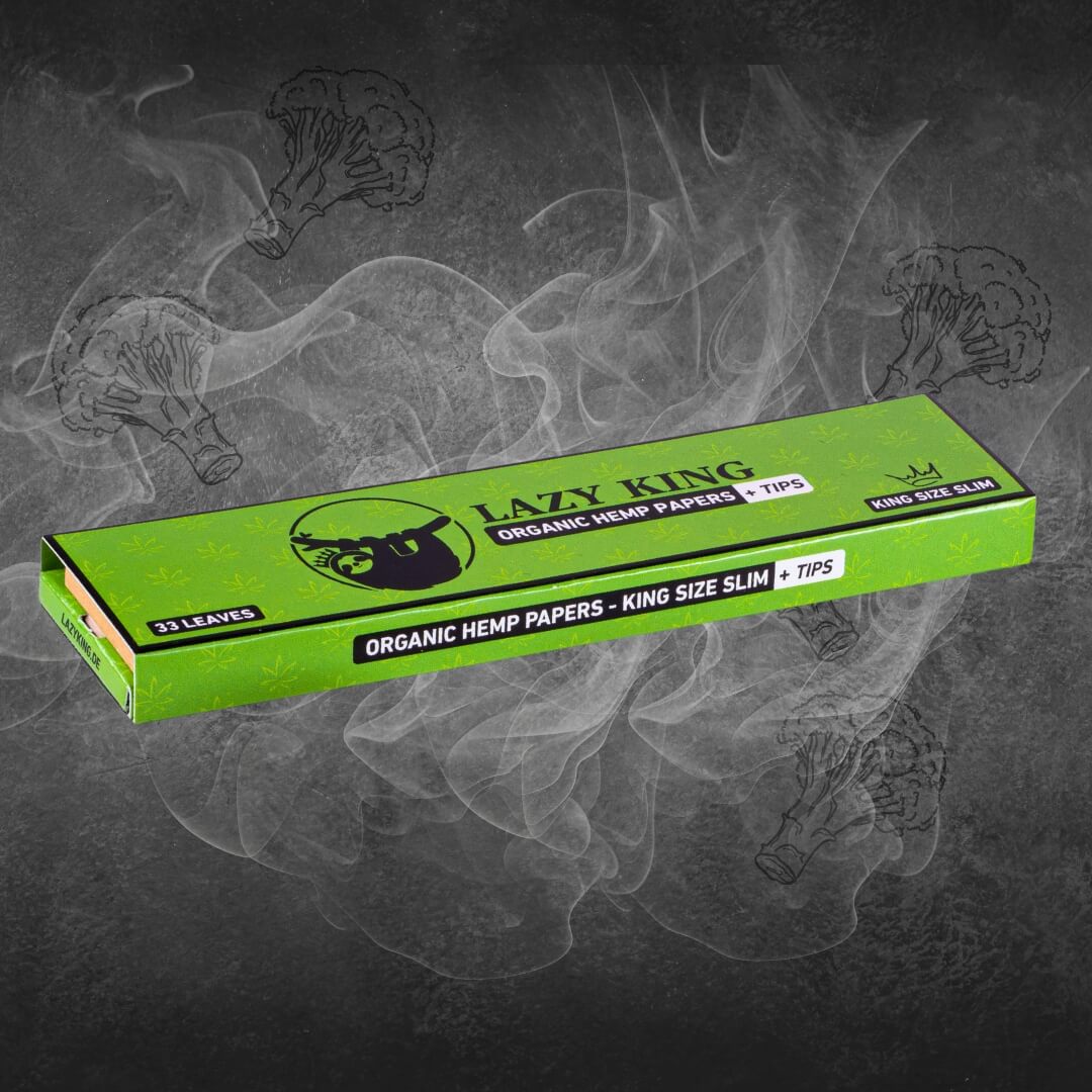 Long Papers - King Size Slim - Organic Hemp mit Tips