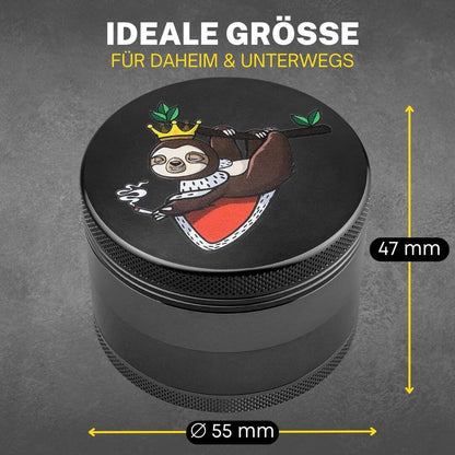 Alu Grinder Ø 55 mm - Schwarz - Comic Style