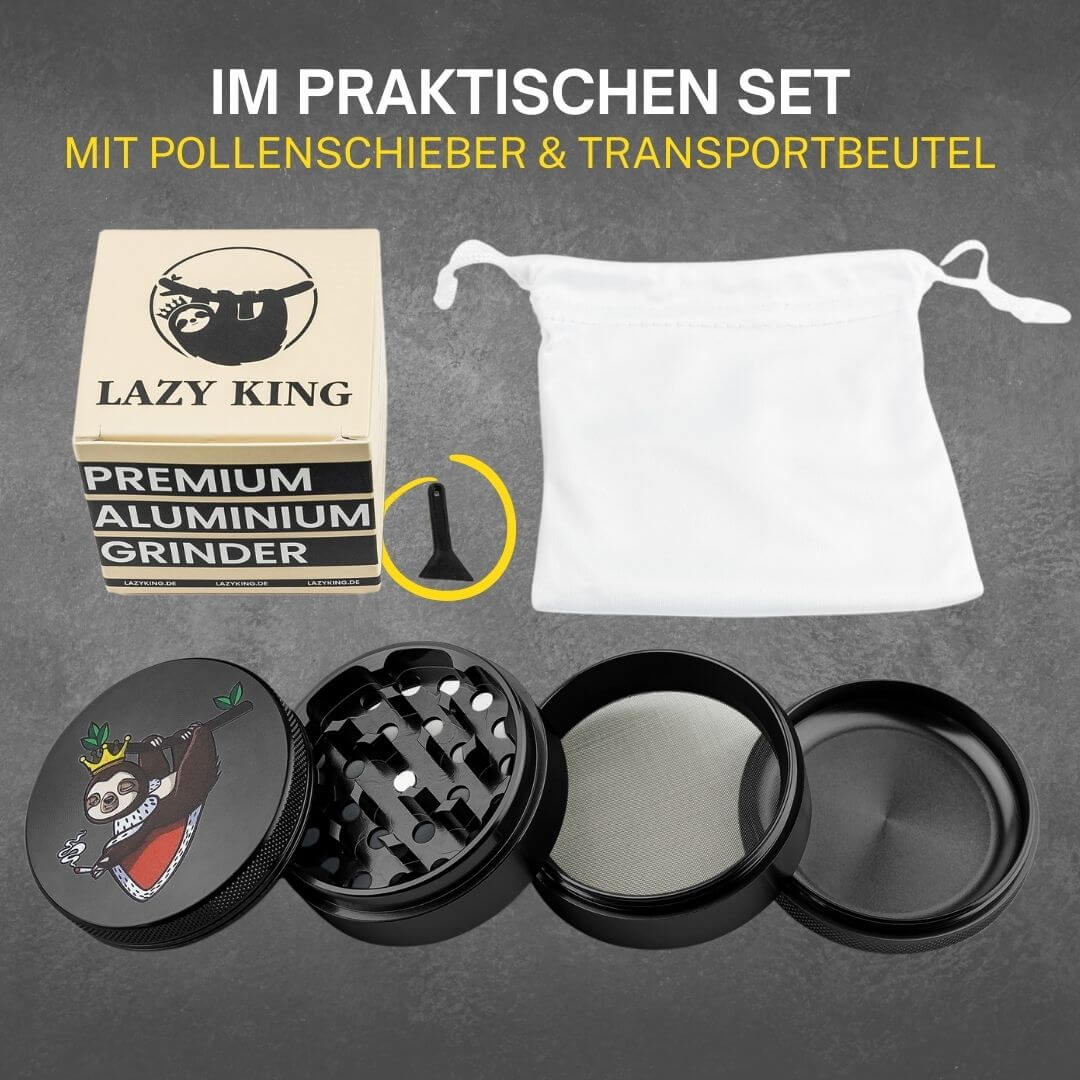 Alu Grinder Ø 55 mm - Schwarz - Comic Style
