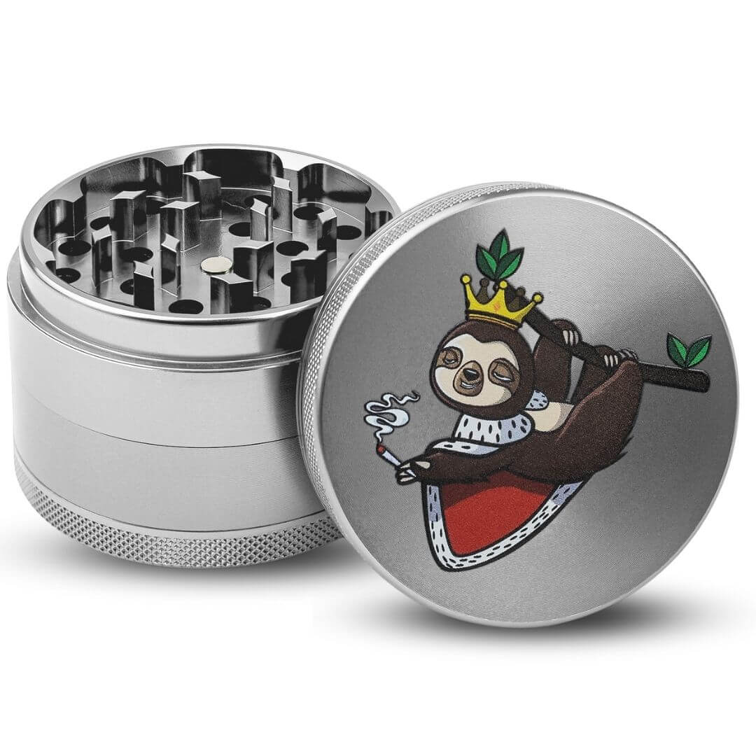 Alu Grinder Ø 55 mm - Silber - Comic Style